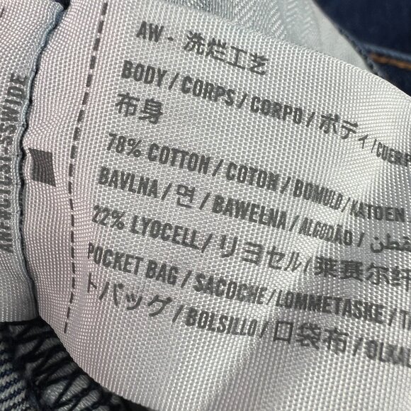 Abercrombie Fitch Jeans Women's 26x28* Loose High Rise Dark Blue Denim Tag 24S - Picture 8 of 16